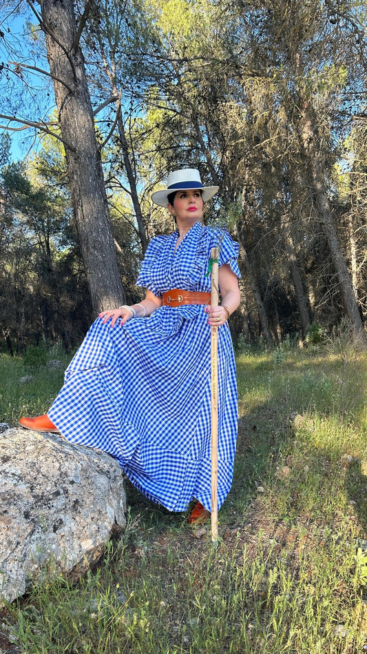 BATA CAMINO VICHY AZUL