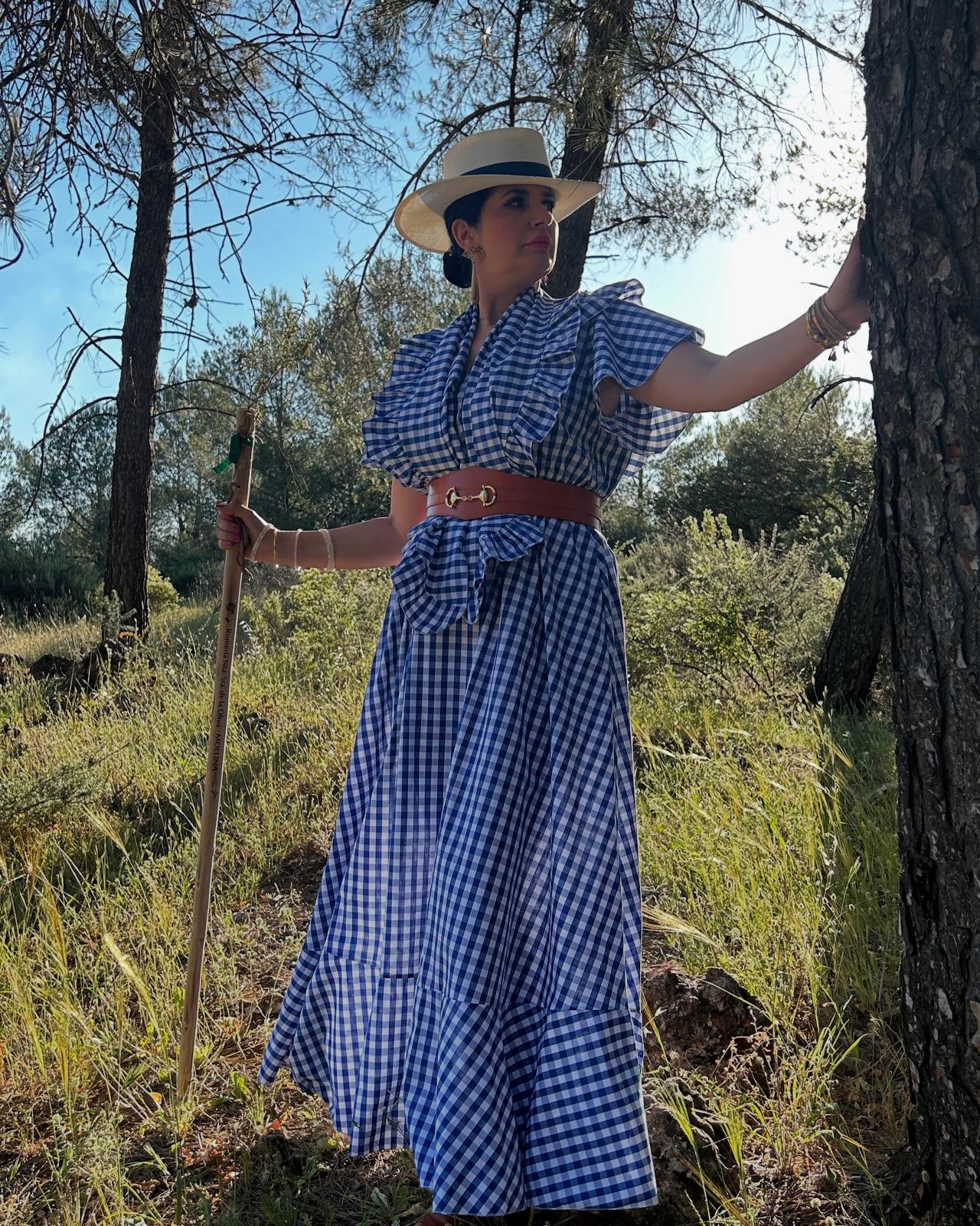 BATA CAMINO VICHY AZUL