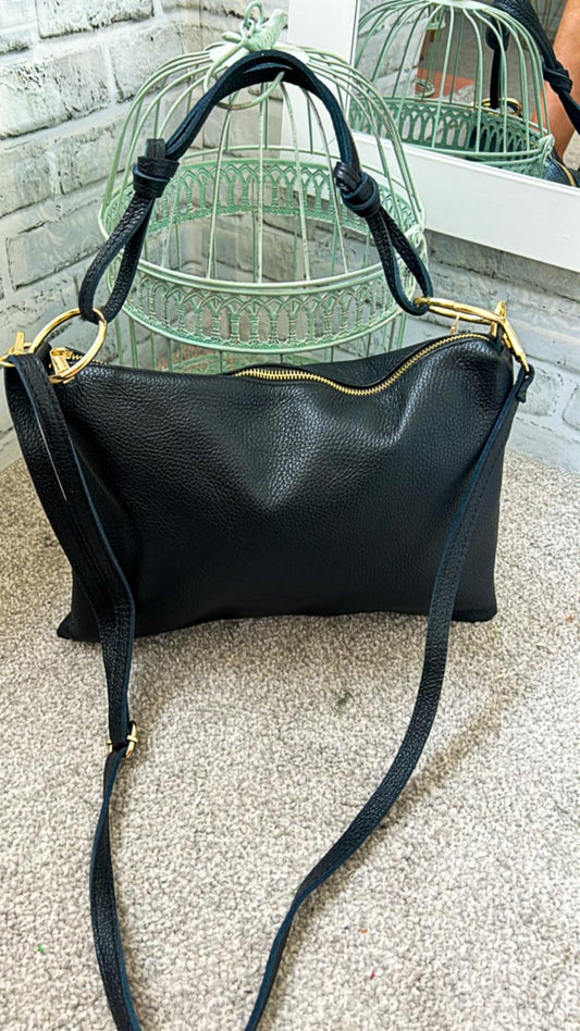 BOLSO PIEL NEGRO