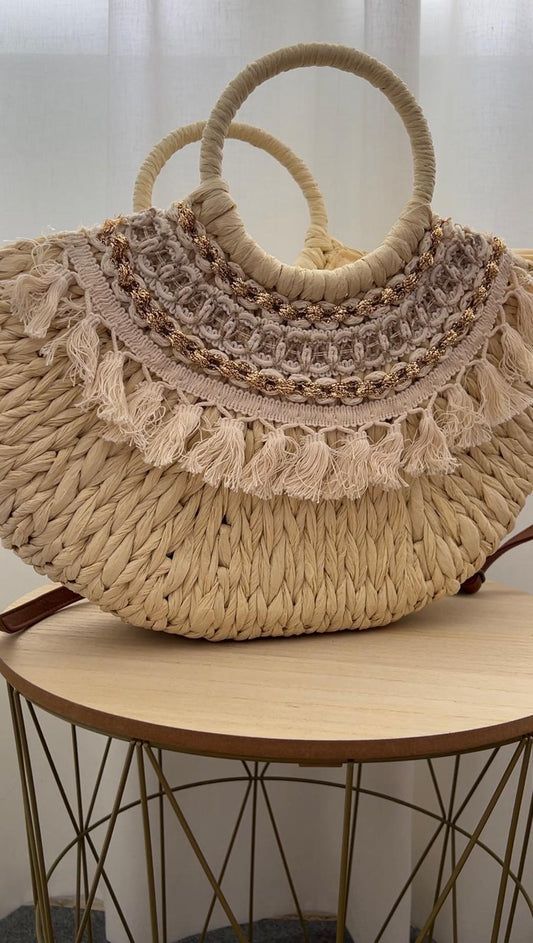 CESTA RAFIA GRANDE NATURAL