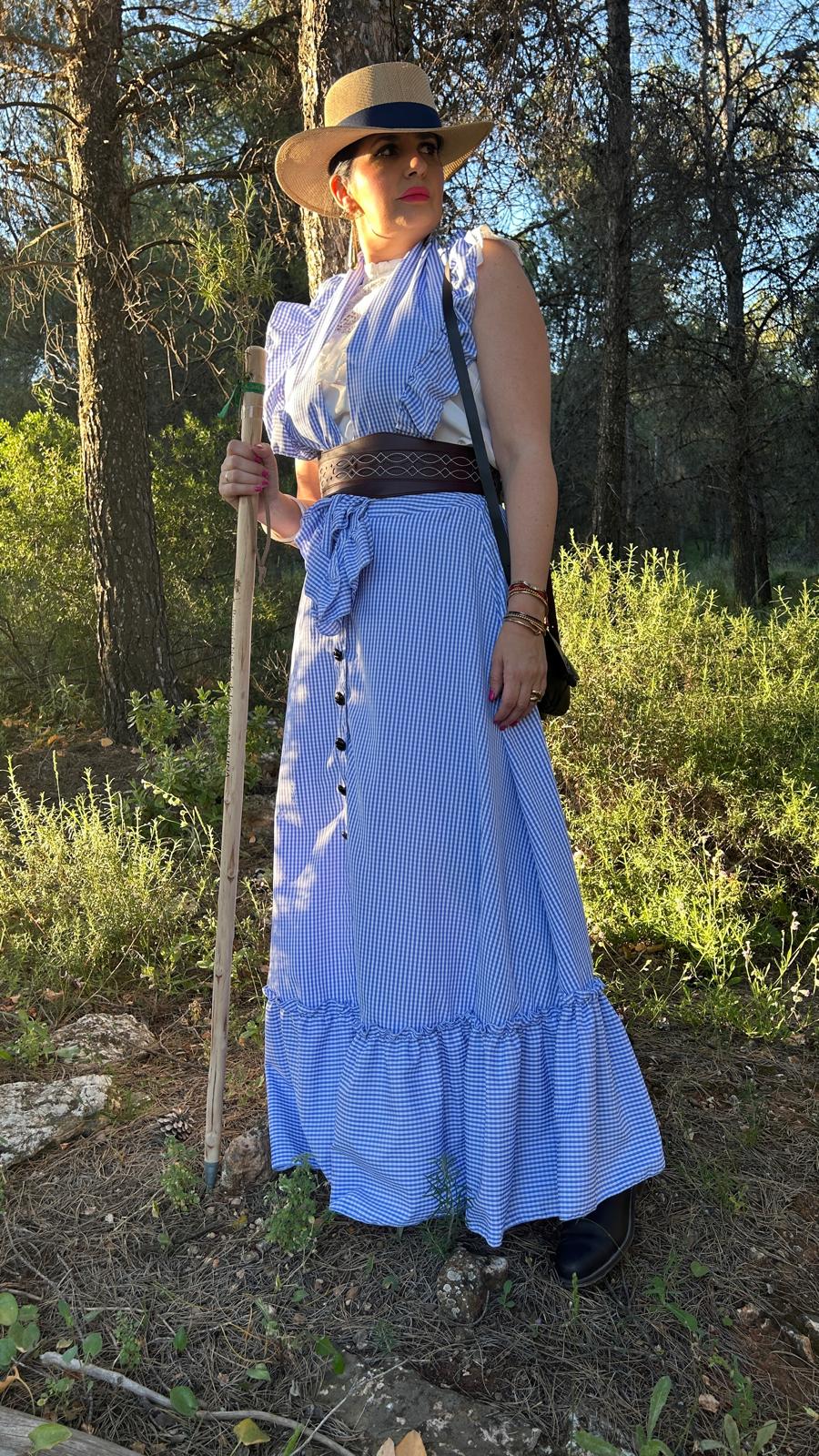 FALDA Y PICO CELESTE