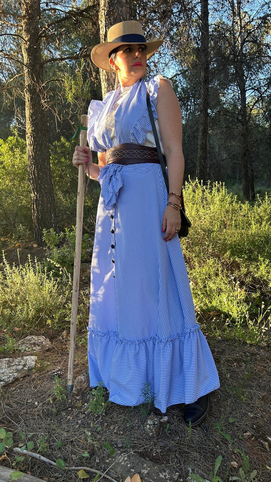 FALDA Y PICO CELESTE