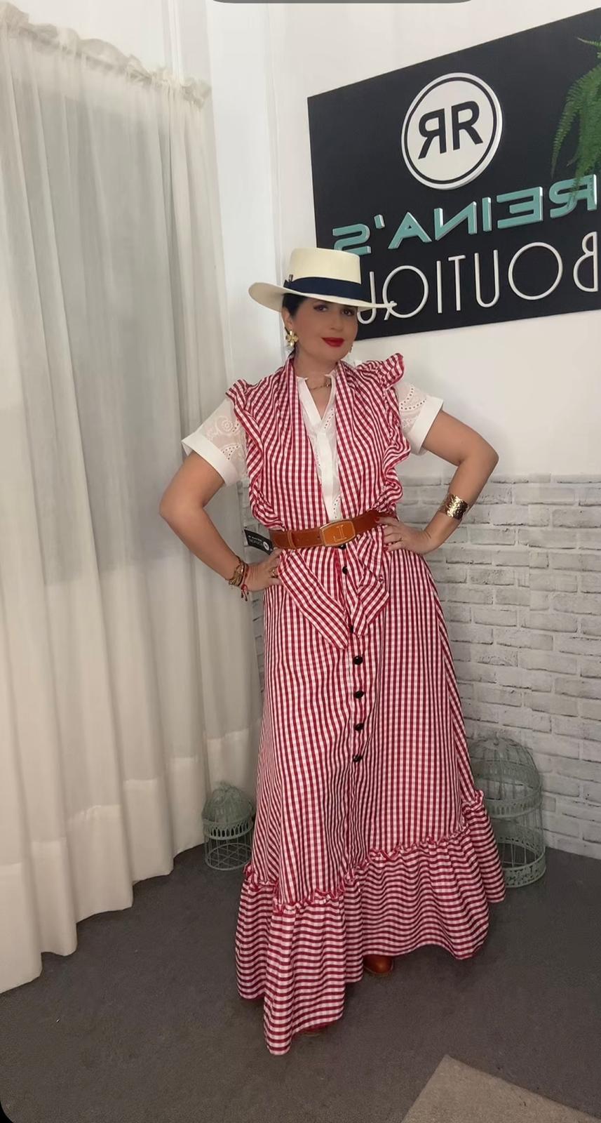 FALDA Y PICO ROJO