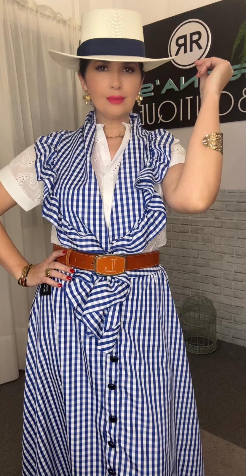 FALDA Y PICO AZUL