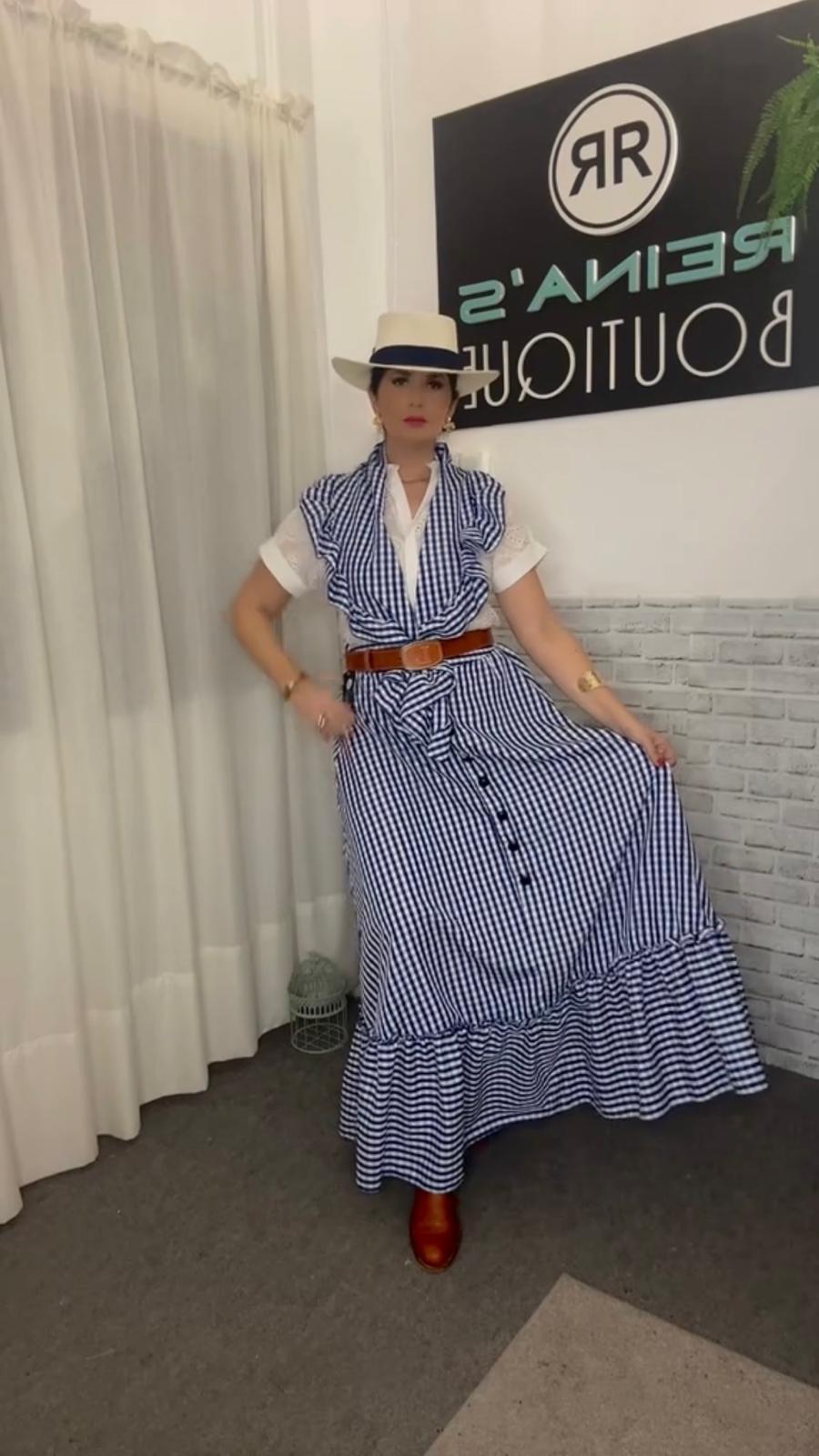 FALDA Y PICO AZUL
