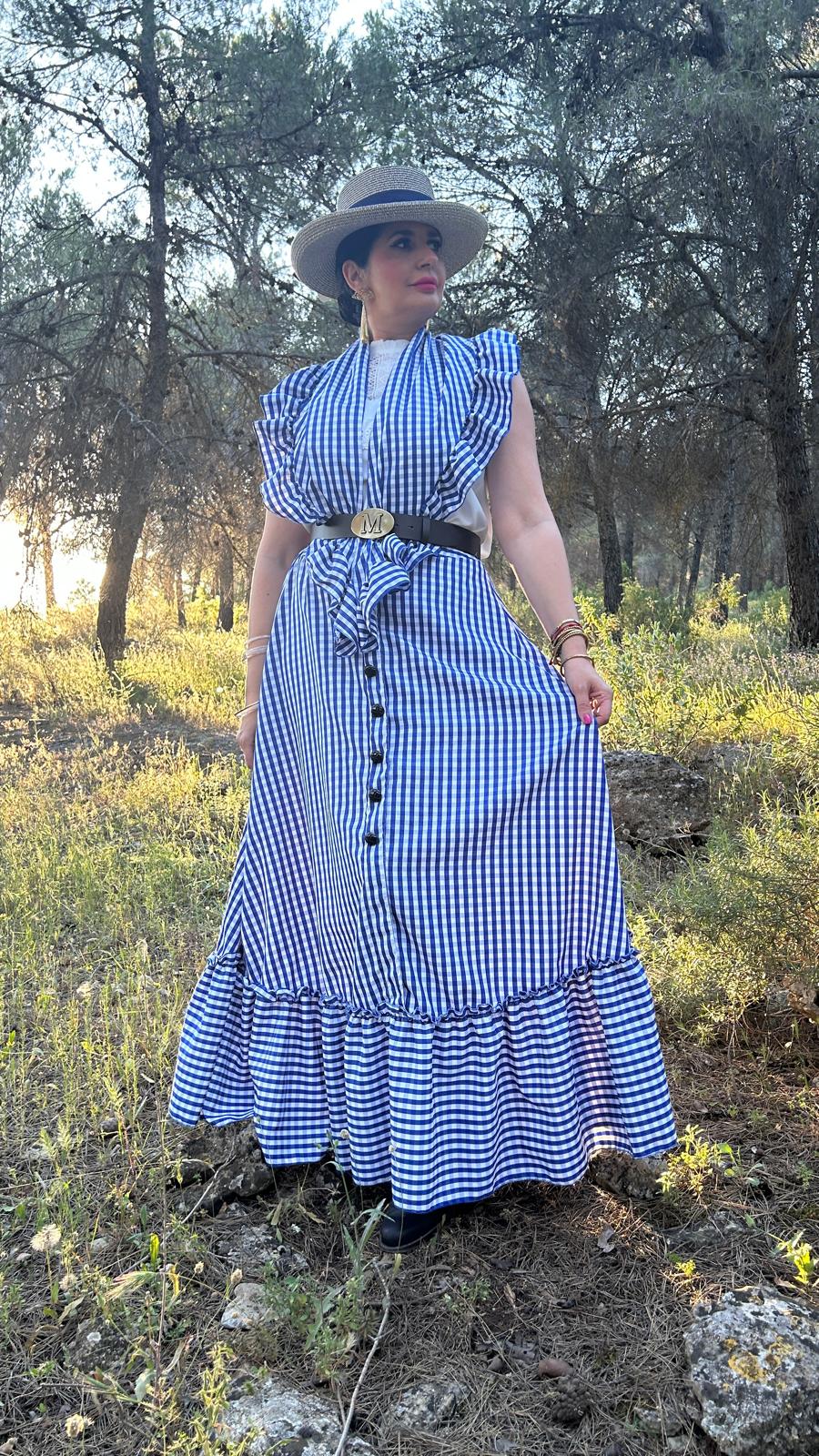 FALDA Y PICO AZUL