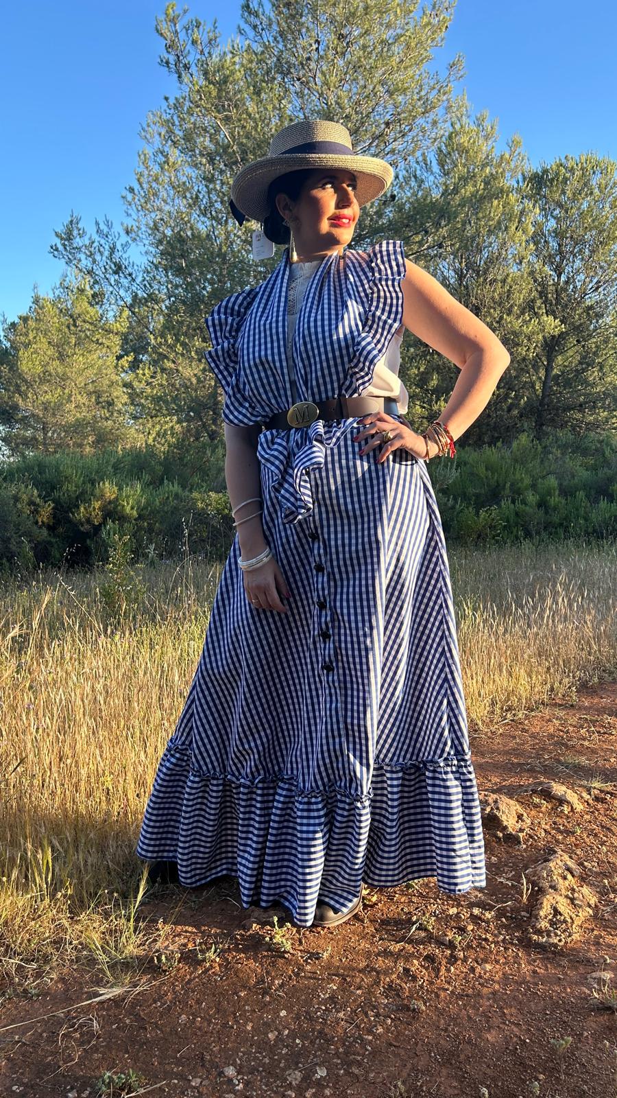 FALDA Y PICO AZUL