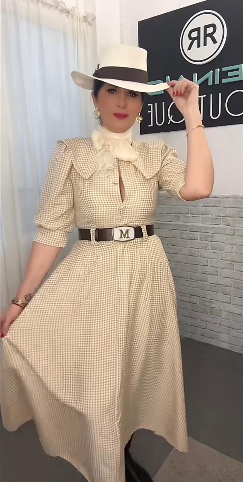 VESTIDO VICHY CUELLO BEBE