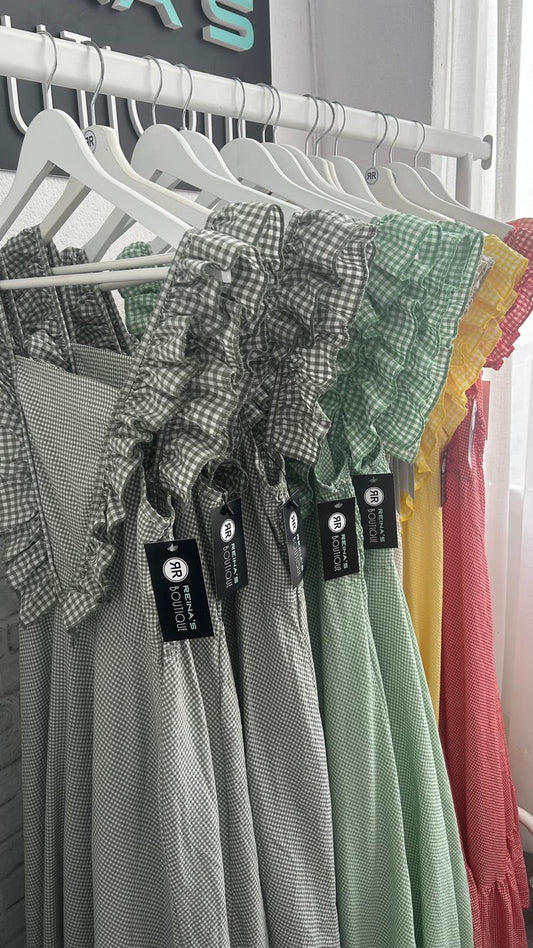 VESTIDO VICHY KAQUI