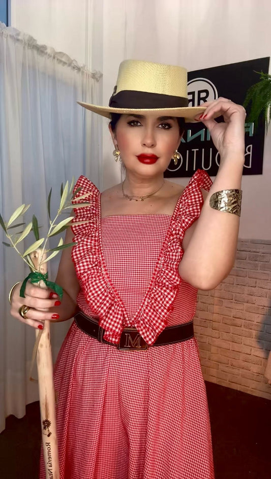 VESTIDO VICHY ROJO