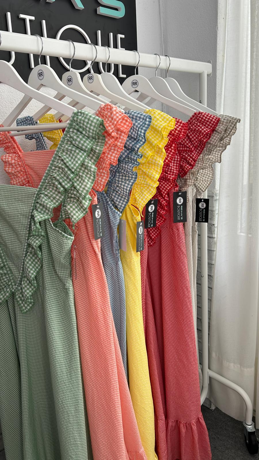 VESTIDO VICHY KAQUI